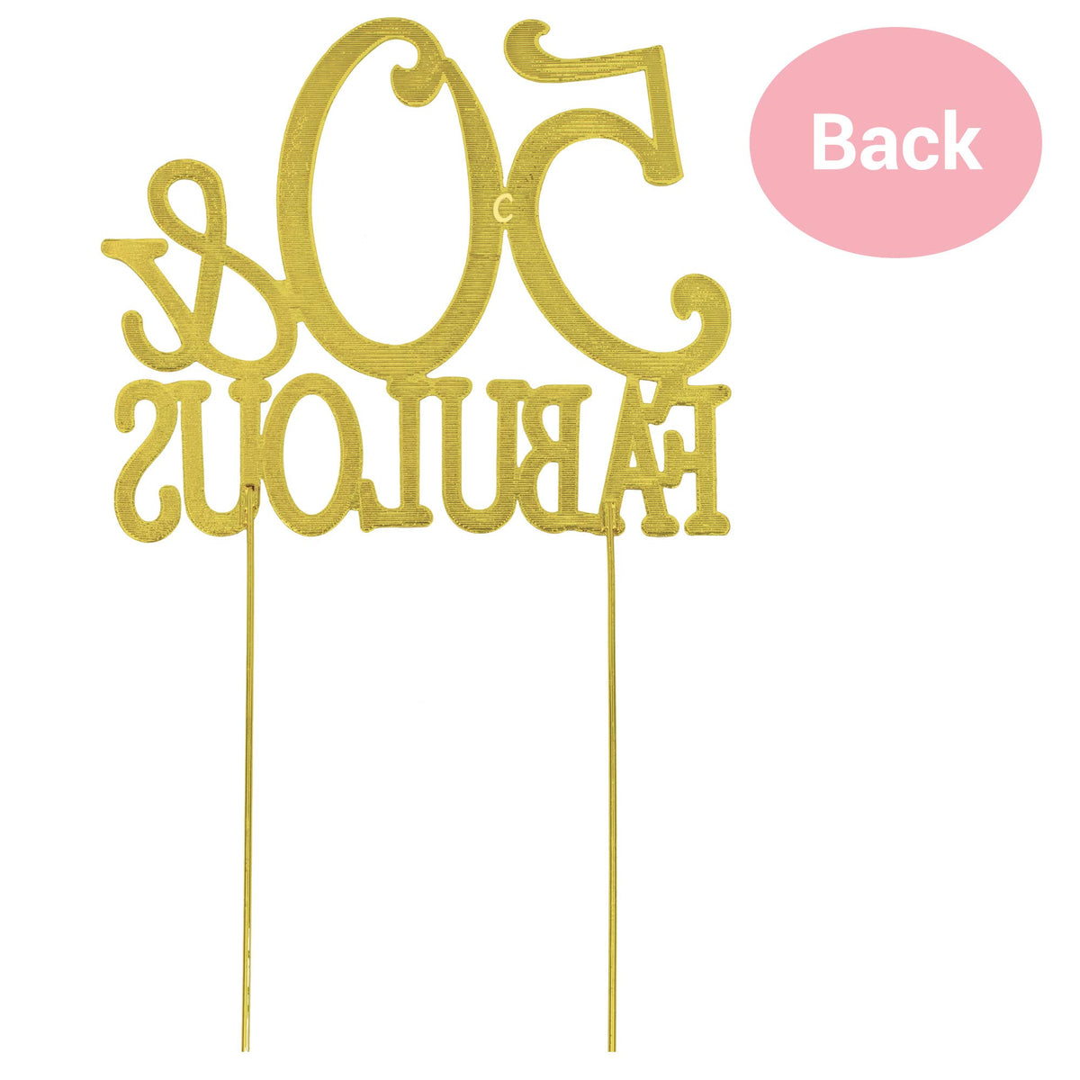 Crystal Creations luxury gold topper adds a premium touch to celebrations.