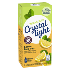 Crystal Light 120-count pack ships in 12 boxes for easy stocking.
