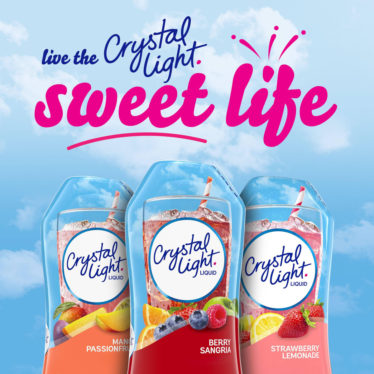Crystal Light Berry Sangria 2-pack offers convenient value.