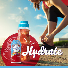 Crystal Light Berry Sangria stir-in action for quick flavor mixing.