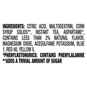 Crystal Light black tea base flavor adds smoothness to drinks.