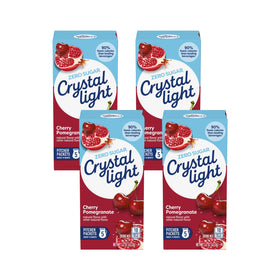 Crystal Light Cherry Pomegranate canister showing packaging and zero sugar feature
