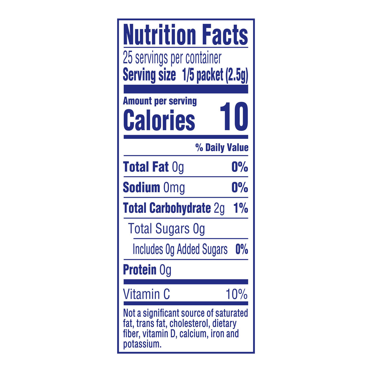 Crystal Light Cherry Pomegranate packet closeup showing convenient single-serving portions.