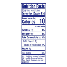 Crystal Light Cherry Pomegranate packet closeup showing convenient single-serving portions.