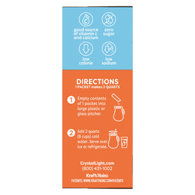 Crystal Light Classic Orange fruit peel visuals, vibrant citrus aroma