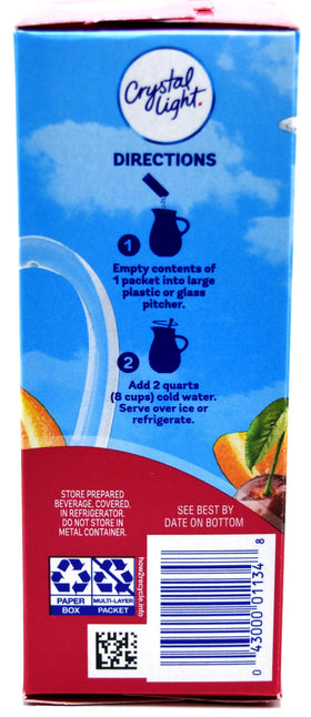 Crystal Light Fruit Punch packets ready to mix for quick flavor