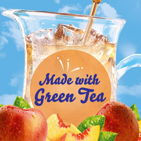 Crystal Light glass-of-peach-iced-tea looks refreshing and ready to sip.