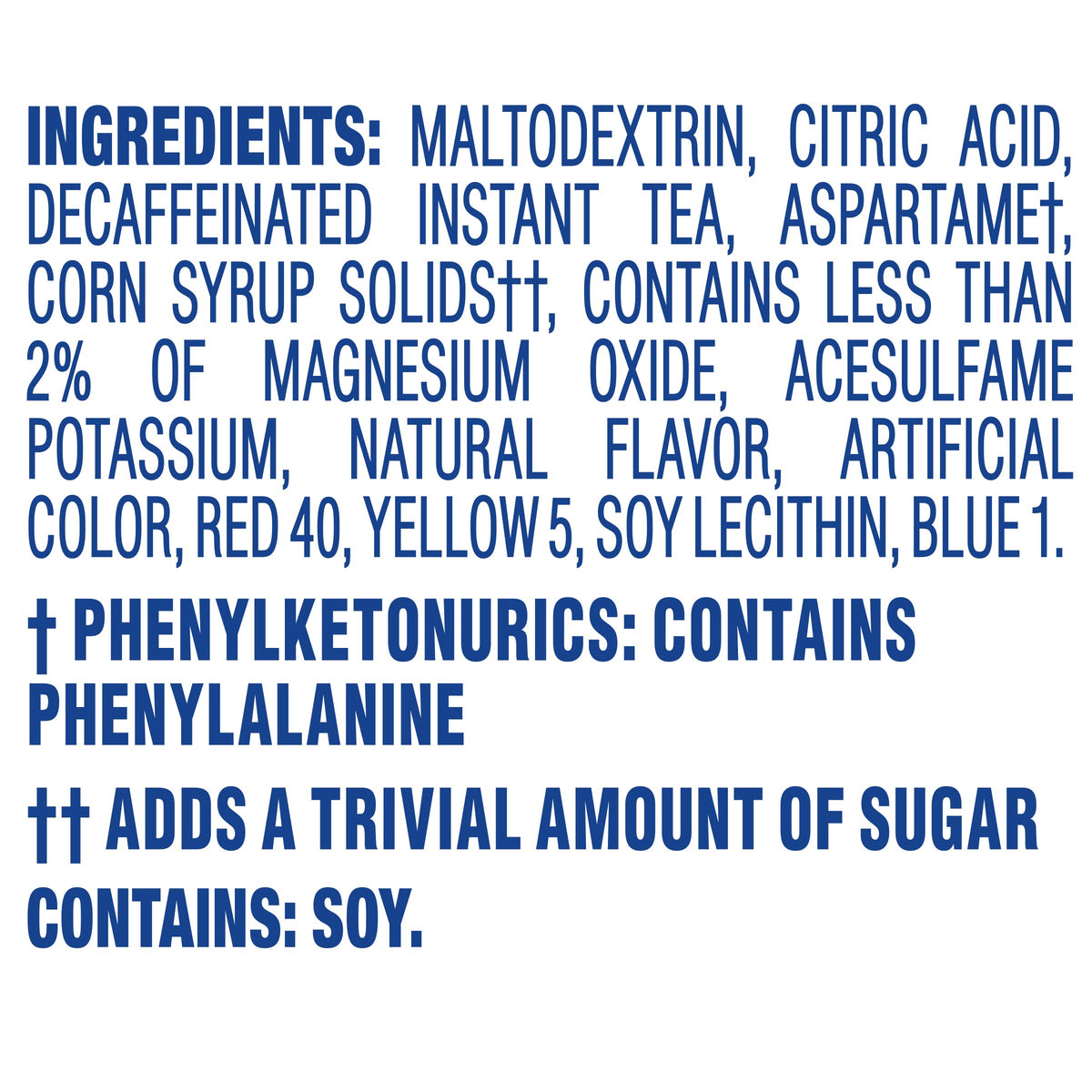 Crystal Light Lemon Iced Tea drink mix dissolves easily in water