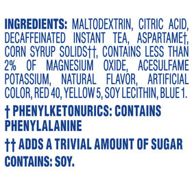 Crystal Light Lemon Iced Tea drink mix dissolves easily in water