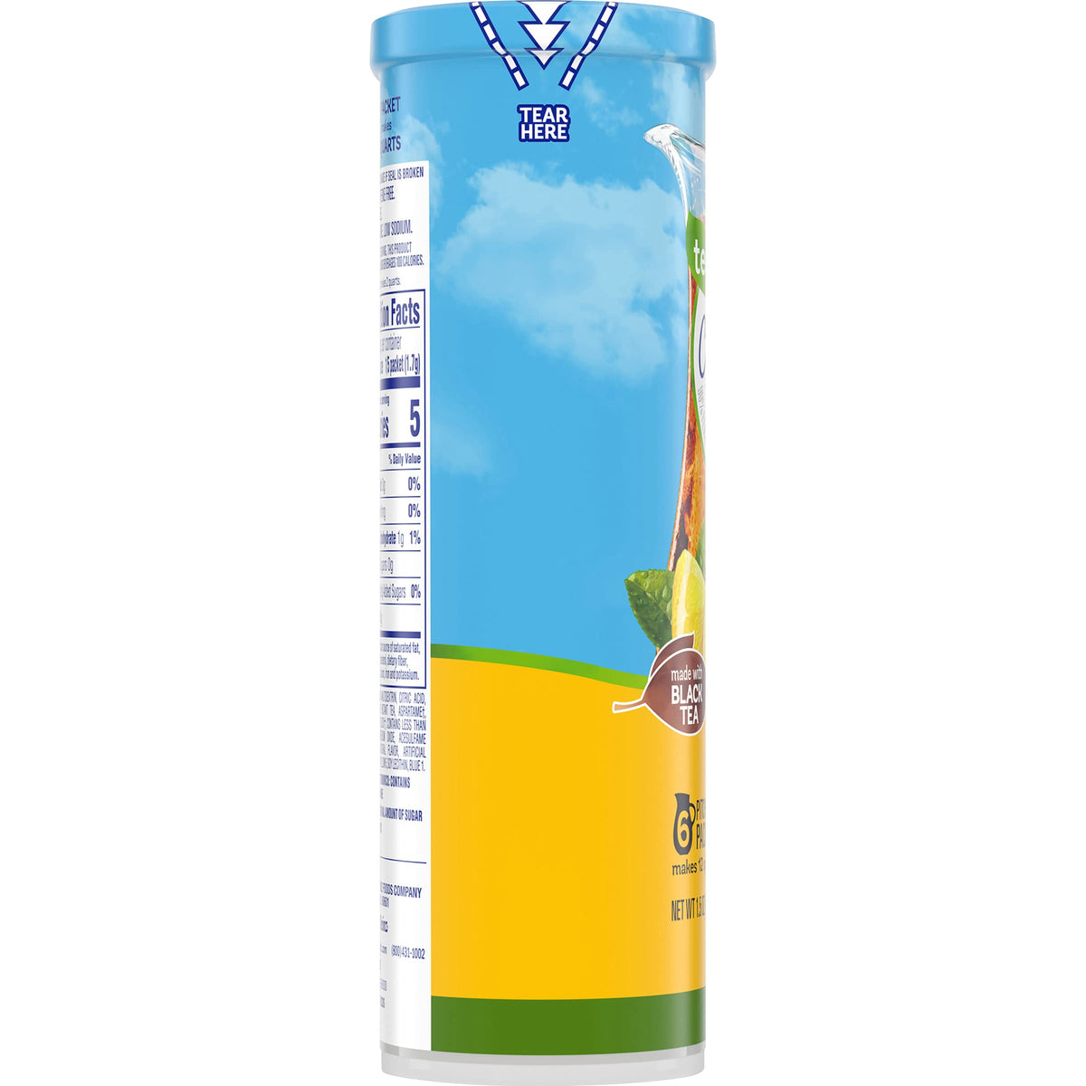 Crystal Light Lemon Iced Tea sugar free option for light refreshment
