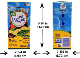 Crystal Light Lemon Iced Tea being poured into water for daily hydration
