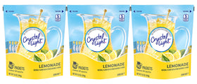 Crystal Light Lemonade Drink Mix canister 8.6 oz ready for easy, flavorful refreshments.