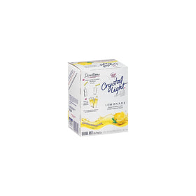 Crystal Light Lemonade glass with prepared drink for refreshing office break.