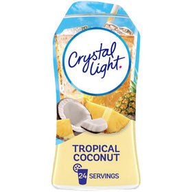 Crystal Light Mango Passionfruit bottle pour adds tropical refreshment anywhere