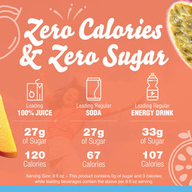 Crystal Light Mango Passionfruit natural flavor label—bold mango passionfruit taste.