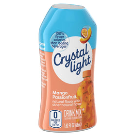 Crystal Light Mango Passionfruit water-glass—easy flavoring in water anytime.