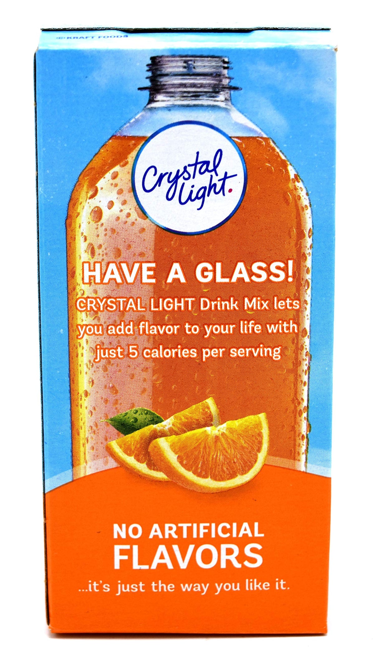 Crystal Light On The Go packets contents showing powder for quick mix
