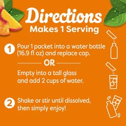 Crystal Light On The Go Peach Mango Green Tea bottle travel-friendly.