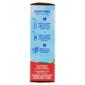 Crystal Light On The Go Raspberry Green Tea pour creates a bright, flavorful drink in seconds.