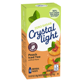 Individual Crystal Light packets arranged for travel use.