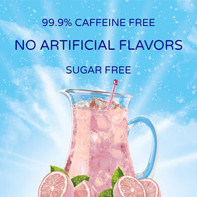 Crystal Light Pink Lemonade canisters pack for convenient family sharing.