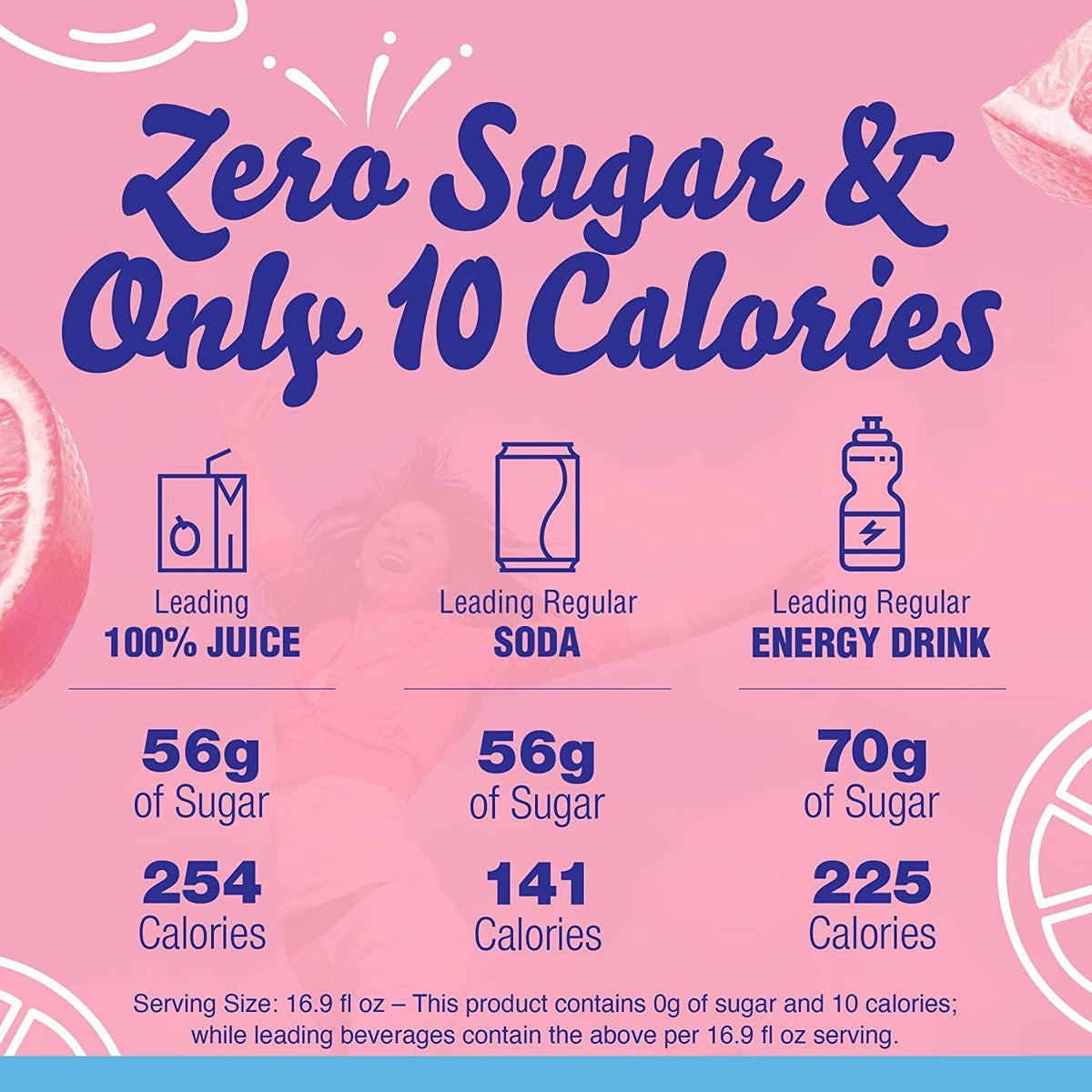 Crystal Light Pink Lemonade on the Go drink in a glass with pink hue.