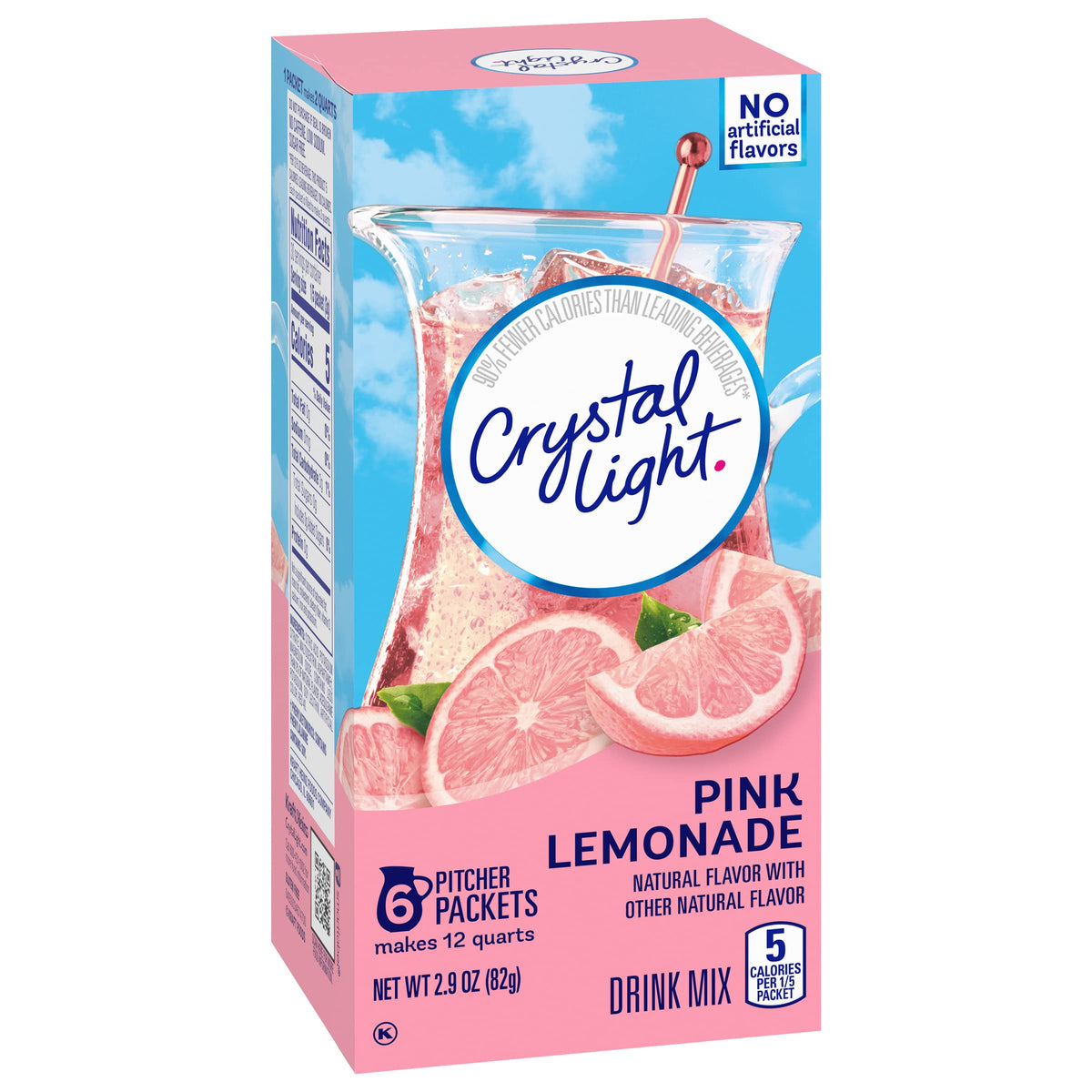 Crystal Light Pink Lemonade pitcher ready to serve a light, refreshing beverage.