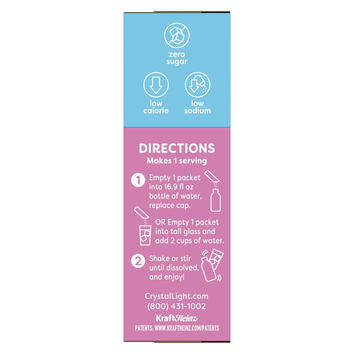 Crystal Light Raspberry Ice multi-pack for on-the-go hydration.