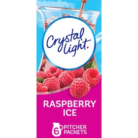 Crystal Light Raspberry Ice powder canister for quick, sugar-free flavor at home.