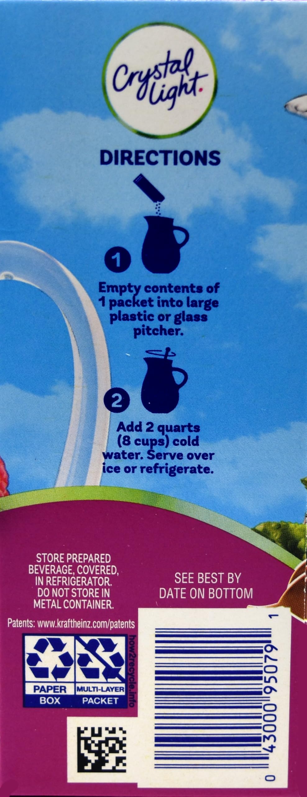 Pouring Crystal Light Raspberry Iced Tea into a glass for refreshment
