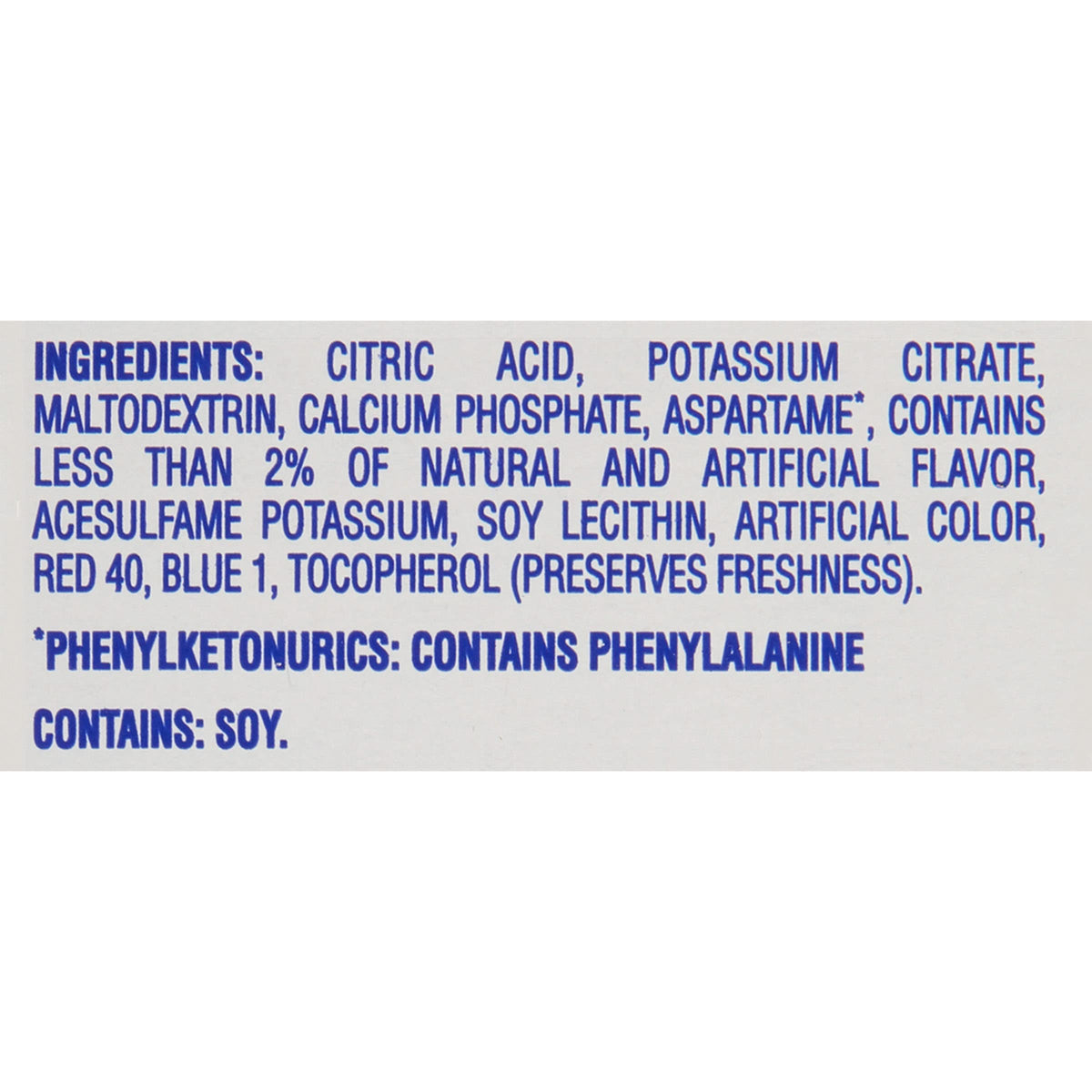 Crystal Light Raspberry Lemonade case on a stock shelf for quick restocking