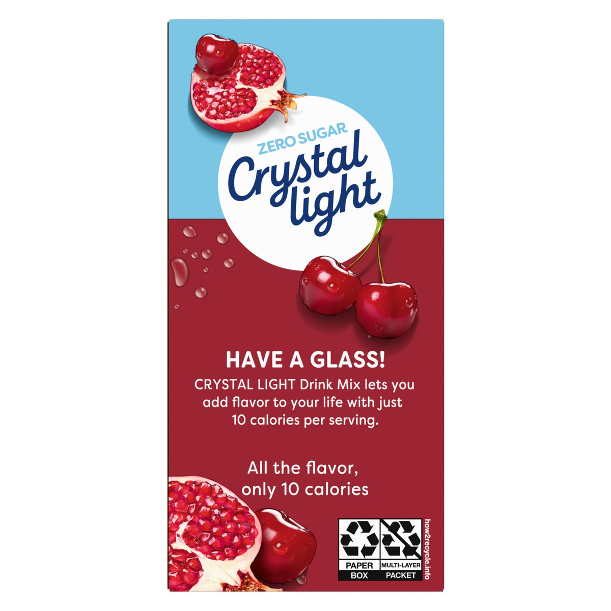 Crystal Light single-serve packets are perfect for purses and bags.