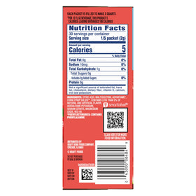 Crystal Light Strawberry Watermelon canister pack kept on the pantry shelf for easy access.
