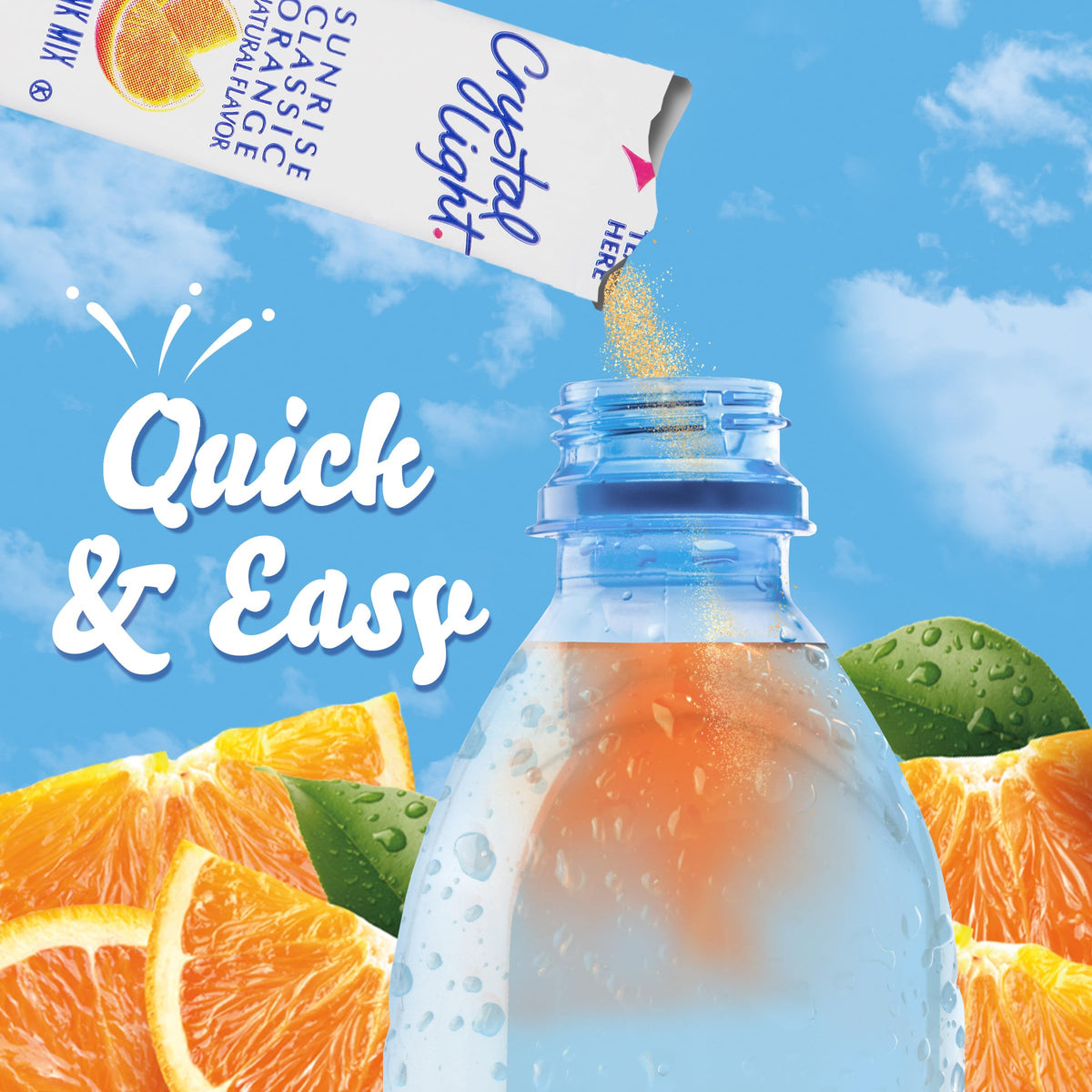Crystal Light Sunrise Orange bulk case packaging ideal for high-volume use.