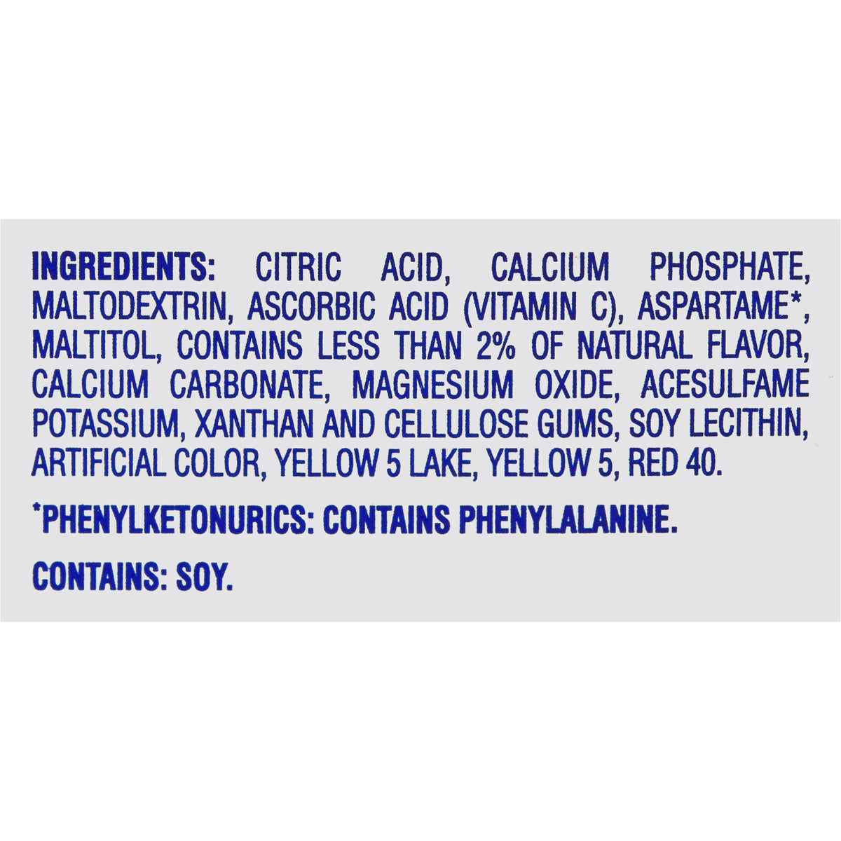 Crystal Light Sunrise Orange label highlights gluten-free and kosher features.