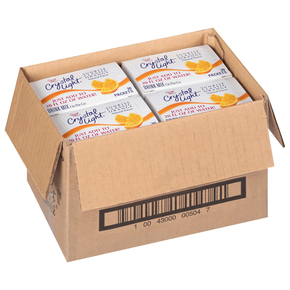 Crystal Light Sunrise Orange low-calorie alternative to juice or soda.