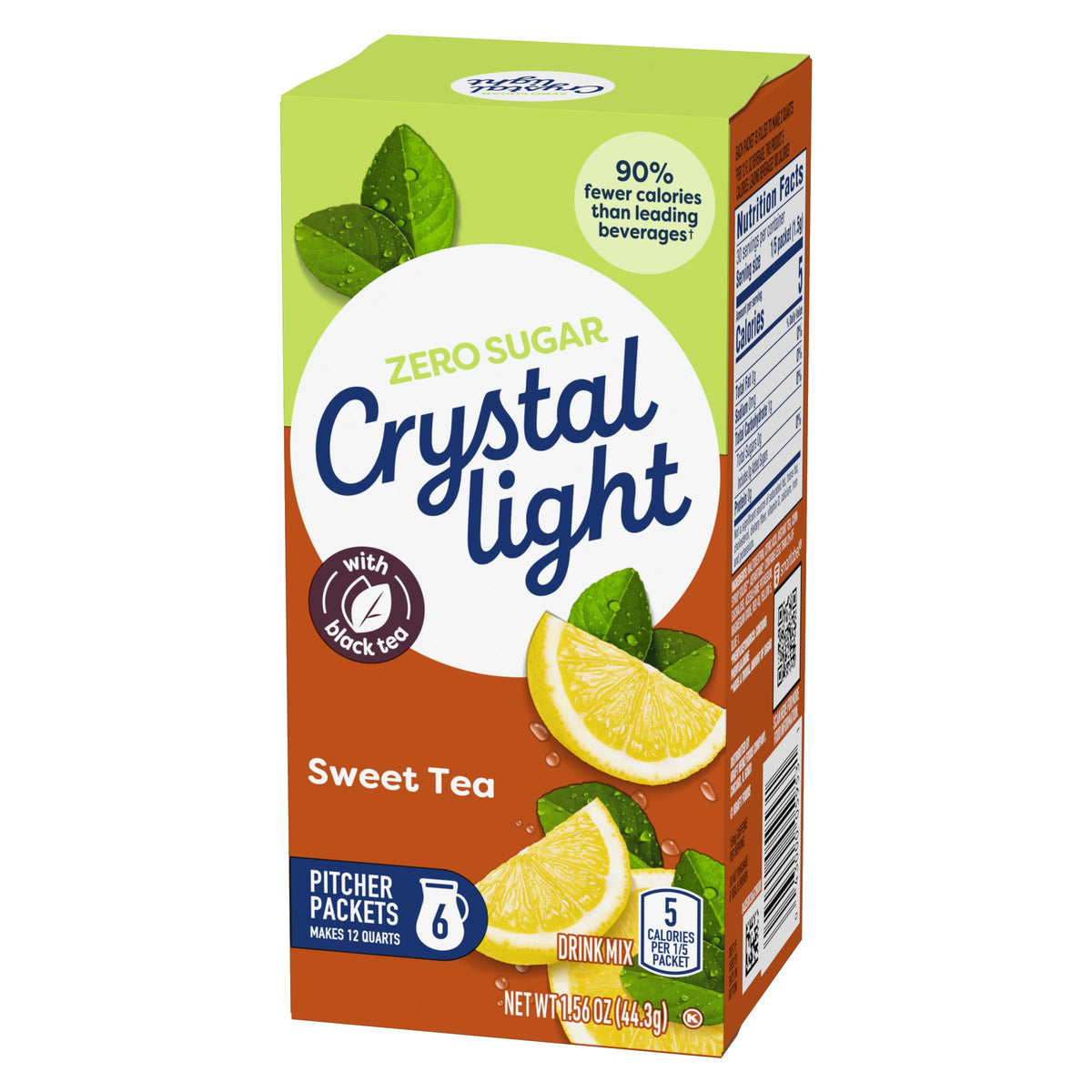 Crystal Light pitcher ready to serve 2-quart portions of light tea