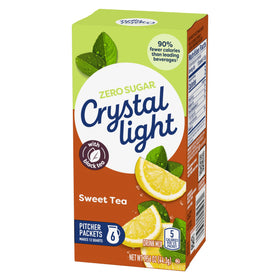 Crystal Light pitcher ready to serve 2-quart portions of light tea