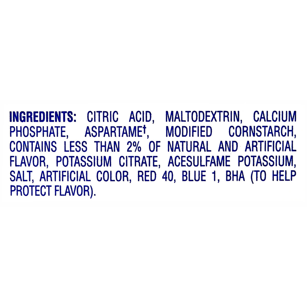 Crystal Light tear-open packet makes quick flavoring in a 20 oz bottle.