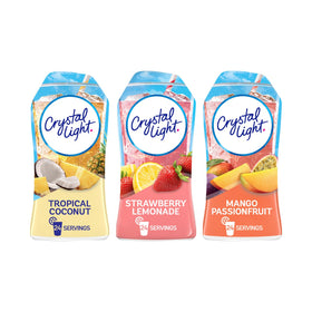 Crystal Light Tropical Coconut bottle pour for on-the-go flavor