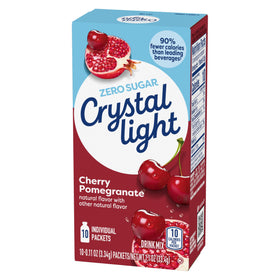 Crystal Light twelve-box packaging provides convenient storage at home or office.