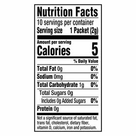 Crystal Light zero-sugar packet delivering a low-calorie sip.