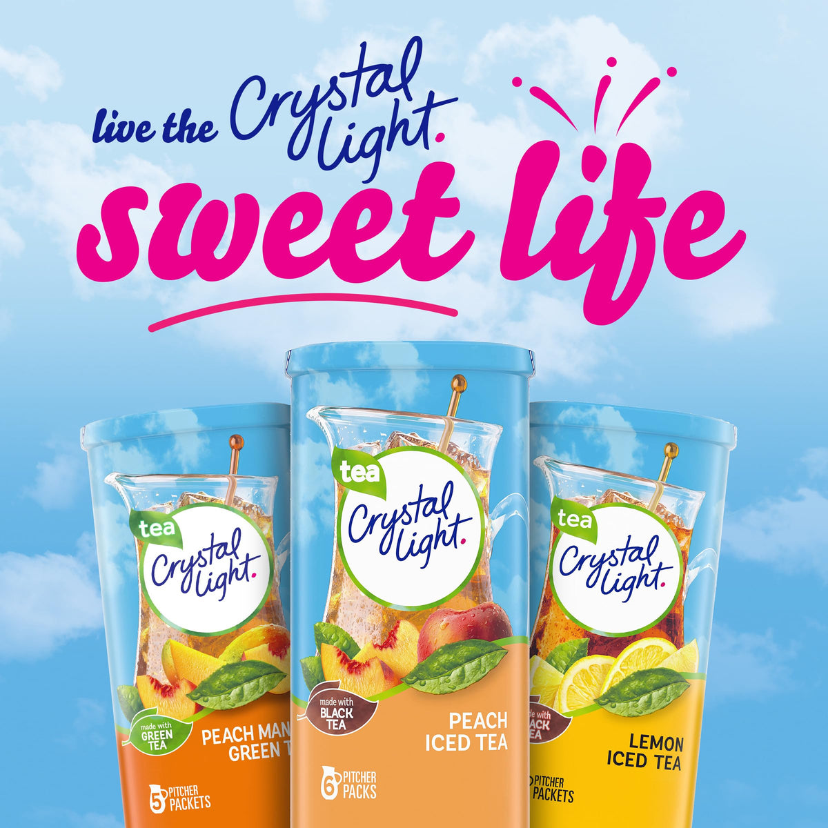 Crystal Light zero-sugar-label highlights a sugar-free option.