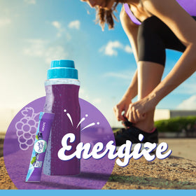 Crystal Light zero sugar label highlighting a sugar-free refreshment