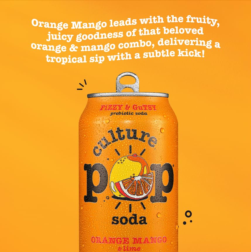 Culture Pop poured into a glass reveals bright fizz and tropical aroma.