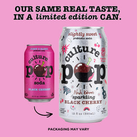 Culture Pop Soda fridge-ready bottle, keep cold for sipping