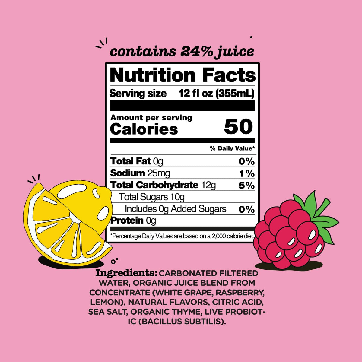 Culture Pop label highlights non-GMO, vegan, gluten-free qualities for mindful shoppers.