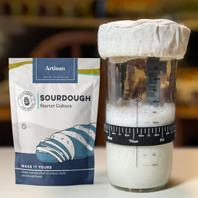 Cultures For Health Artisan Sourdough Starter Culture instruction card guiding beginners to start confidently