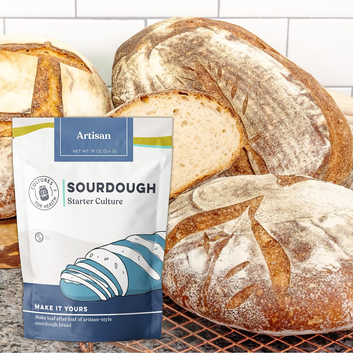 Cultures For Health Artisan Sourdough Starter Culture dough proofing in a warm, stable environment