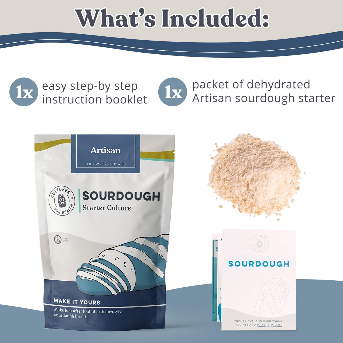 Cultures For Health Artisan Sourdough Starter Culture unbleached rye flour ingredient highlighting pure flavor potential